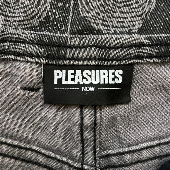 NWOT Pleasures Trace Denim Pant 'Black' - Picture 2 of 7